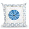 Navy Circular Throw Pillow By Emily Adams
