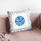 Navy Circular Throw Pillow By Emily Adams