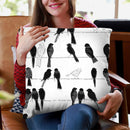 Bird Pattern Vii Throw Pillow By Emily Adams