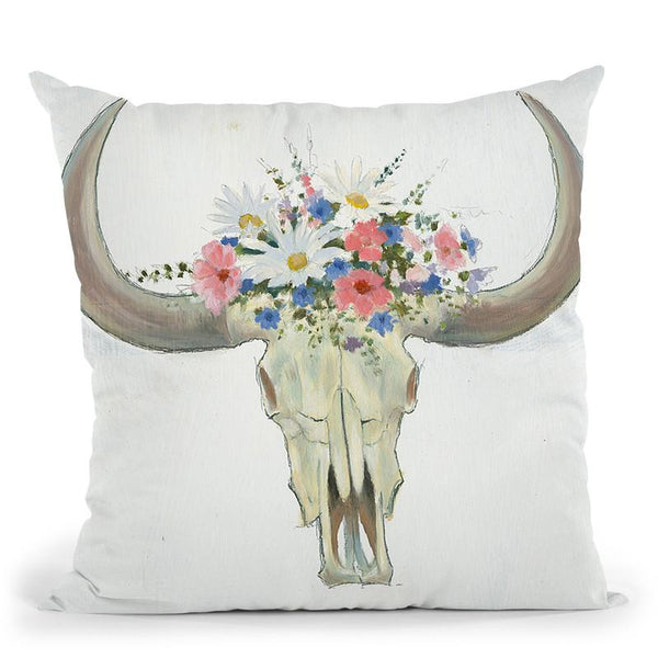 Bohemian Rising Ii On White Throw Pillow By Emily Adams