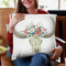 Bohemian Rising Ii On White Throw Pillow By Emily Adams