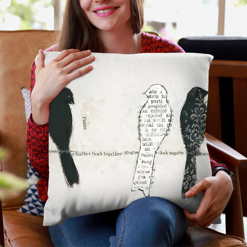 Catching Up Ii Throw Pillow By Emily Adams