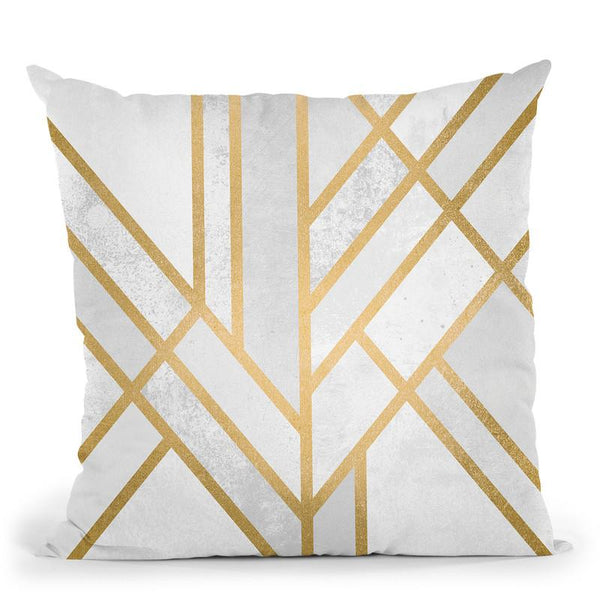 Art Deco Geometry Throw Pillow By Elisabeth Fedrikson