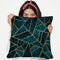 Deep Teal Stone Throw Pillow By Elisabeth Fedrikson