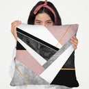 Lines And Layers Throw Pillow By Elisabeth Fedrikson