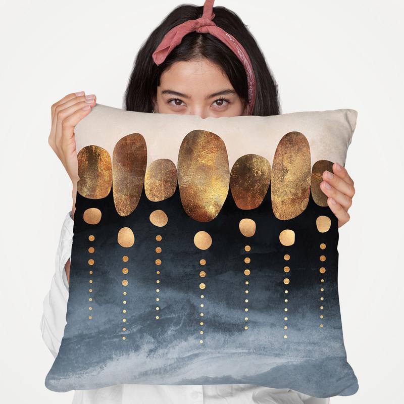 Natural Abstraction Throw Pillow By Elisabeth Fedrikson