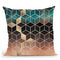 Ombre Dream Cubes Throw Pillow By Elisabeth Fedrikson