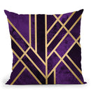 Art Deco Royal Throw Pillow By Elisabeth Fedrikson