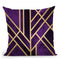 Art Deco Royal Throw Pillow By Elisabeth Fedrikson
