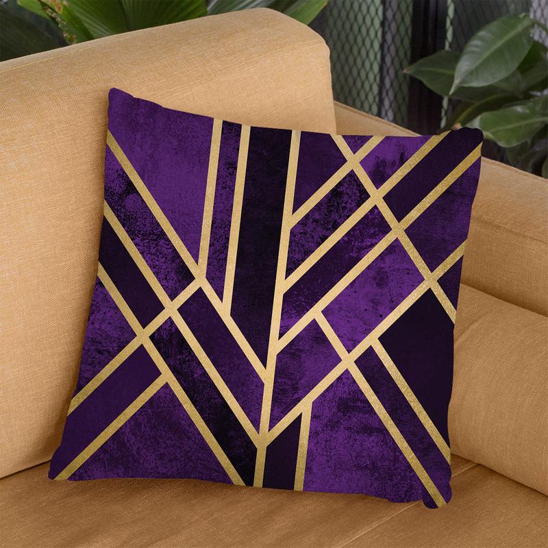Art Deco Royal Throw Pillow By Elisabeth Fedrikson