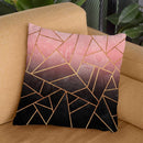 Pink And Black Stone Throw Pillow By Elisabeth Fedrikson