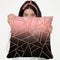 Pink And Black Stone Throw Pillow By Elisabeth Fedrikson