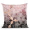 Pink Grey Gradient Cubes Throw Pillow By Elisabeth Fedrikson