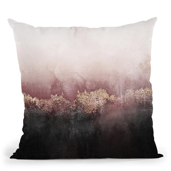 Pink Sky Throw Pillow By Elisabeth Fedrikson