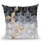 Soft Blue Gradient Cubes Throw Pillow By Elisabeth Fedrikson