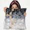 Soft Blue Gradient Cubes Throw Pillow By Elisabeth Fedrikson