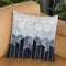 Soft Blue Hexagons Throw Pillow By Elisabeth Fedrikson