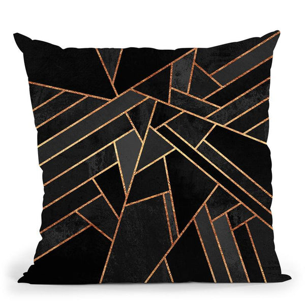 Black Night Throw Pillow By Elisabeth Fedrikson