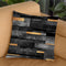 Urban Black And Gold Throw Pillow By Elisabeth Fedrikson