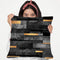Urban Black And Gold Throw Pillow By Elisabeth Fedrikson