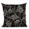 Black Stone Throw Pillow By Elisabeth Fedrikson