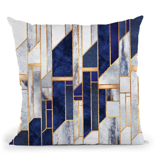 Blue Winter Sky Throw Pillow By Elisabeth Fedrikson