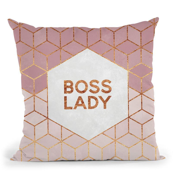 Boss Lady Throw Pillow By Elisabeth Fedrikson