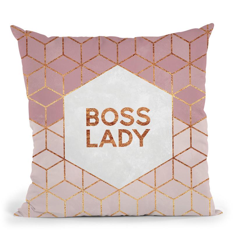 Boss Lady Throw Pillow By Elisabeth Fedrikson