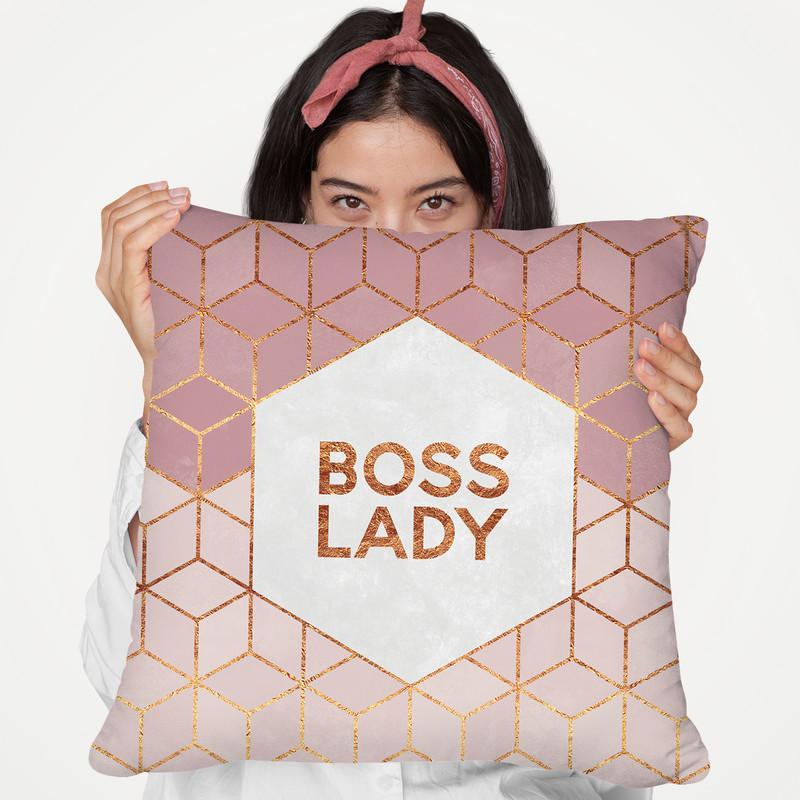 Boss Lady Throw Pillow By Elisabeth Fedrikson