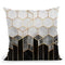 Charcoal Hexagons Throw Pillow By Elisabeth Fedrikson