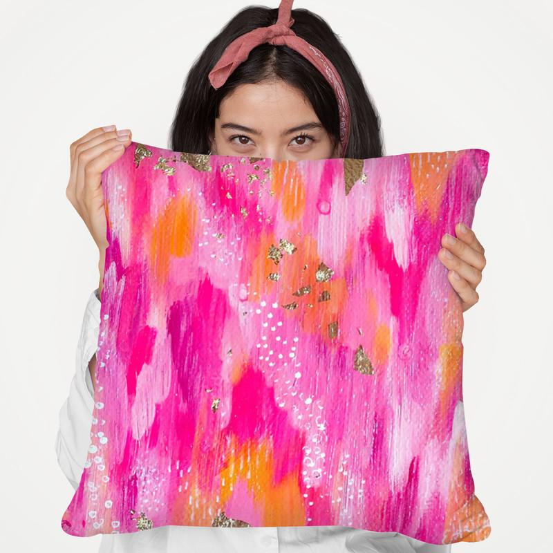Brush Strokes Throw Pillow By Ettavee