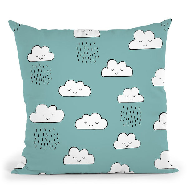 Neighborhood Pals Pattern Ic Throw Pillow By Farida Zaman