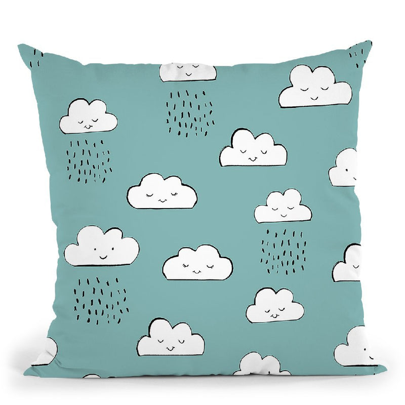 Neighborhood Pals Pattern Ic Throw Pillow By Farida Zaman