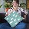 Neighborhood Pals Pattern Ic Throw Pillow By Farida Zaman