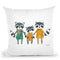 Neighborhood Pals X Throw Pillow By Farida Zaman