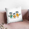 Neighborhood Pals X Throw Pillow By Farida Zaman