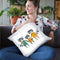 Neighborhood Pals X Throw Pillow By Farida Zaman