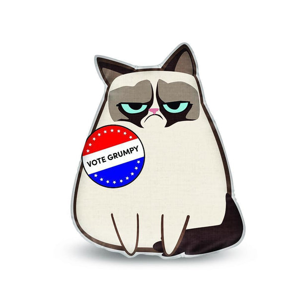 Grumpy Cat Democracy Grumpy Throw Pillow