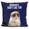 Grumpy Cat Mondays Don'T Like 'Em Throw Pillow