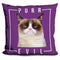 Grumpy Cat Purr Evil Throw Pillow
