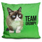 Grumpy Cat Team Grumpy Throw Pillow