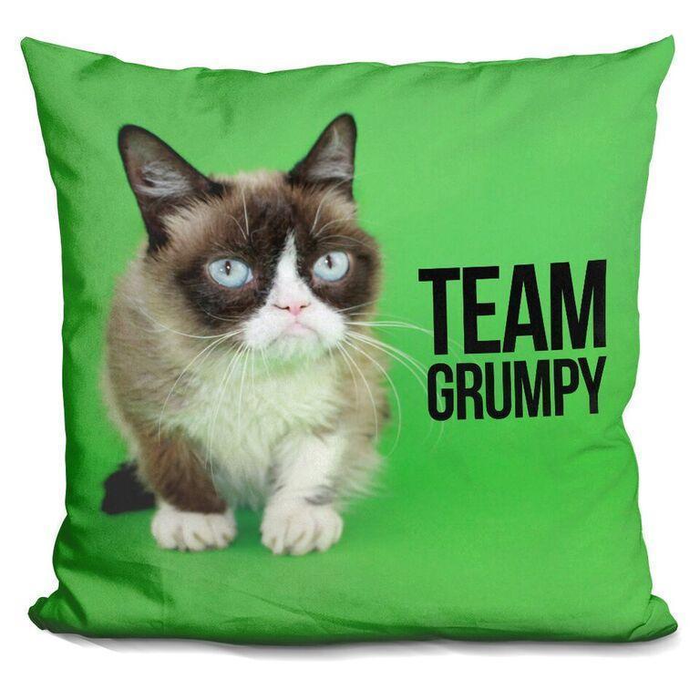 Grumpy Cat Team Grumpy Throw Pillow