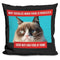 Grumpy Cat Why Socialize Throw Pillow