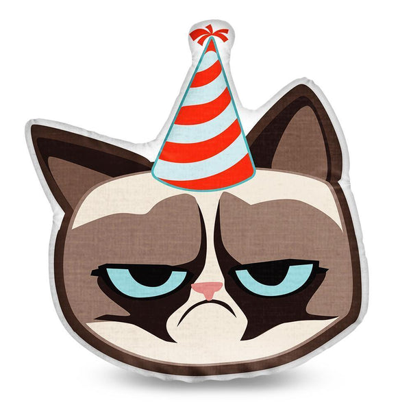 Grumpy Cat Grumpy Birthday Throw Pillow