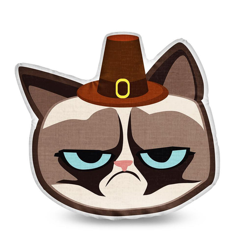 Grumpy Cat Amish Throw Pillow