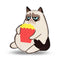 Grumpy Cat I Don'Tare Throw Pillow