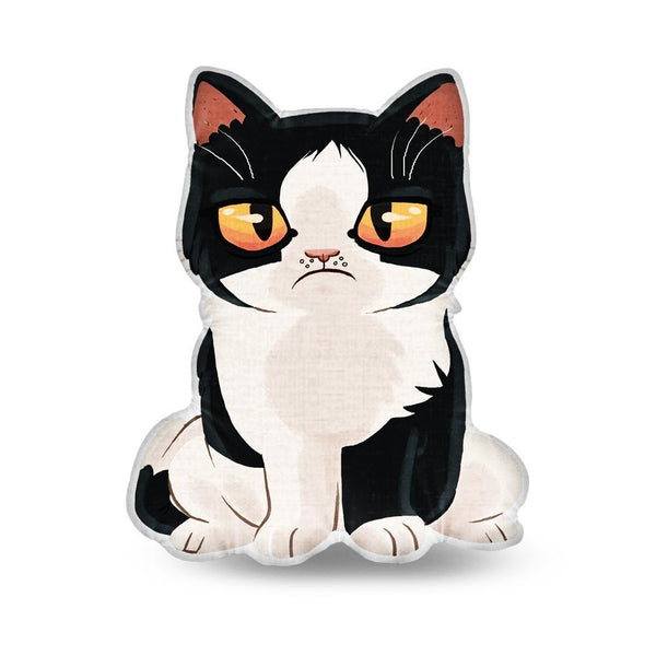 Grumpy Cat Leave... Now Throw Pillow