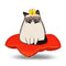 Grumpy Cat Royalty Treatment Throw Pillow
