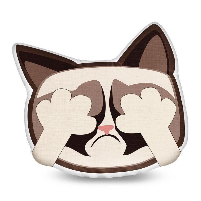 Grumpy Cat See No... Throw Pillow