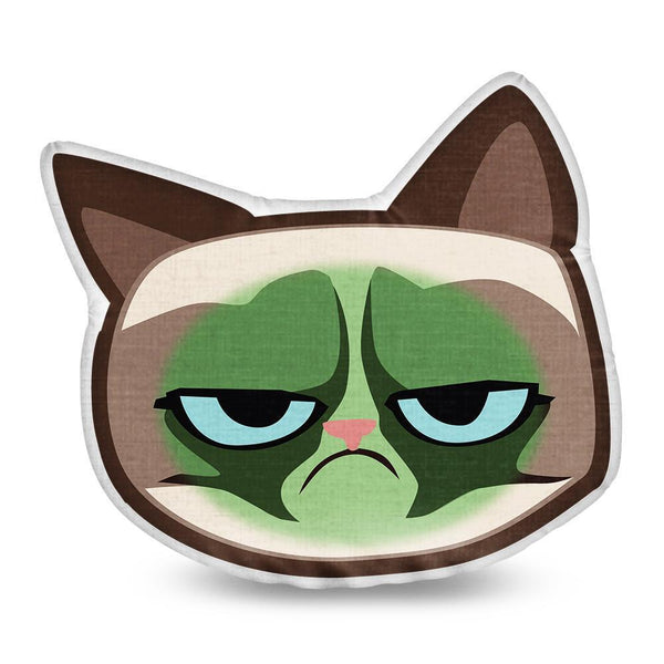 Grumpy Cat Sick Throw Pillow